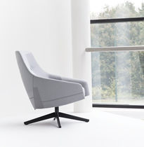 Fauteuil contemporain / en tissu / en bois...