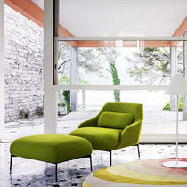 Fauteuil contemporain / en tissu / avec...