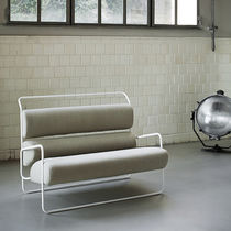 Canapé contemporain / beige / en tissu /...