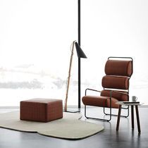 Fauteuil contemporain / en tissu / marron...