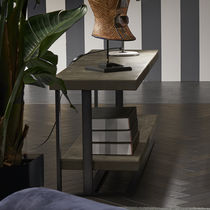 Console contemporaine / en métal / en cuir...