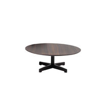 Table basse contemporaine / en chêne / ronde...