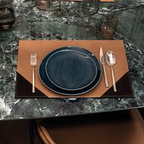 Set de table en cuir / contemporain