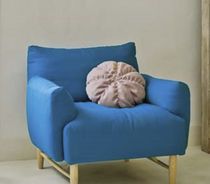 Coussin carré / rond / uni / en tissu