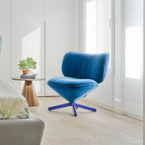 Fauteuil contemporain / en tissu / avec...