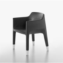 Chaise contemporaine / tapissée / avec accoudoirs...