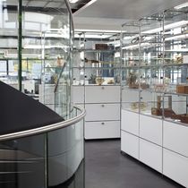 Vitrine contemporaine / en verre / en MDF...