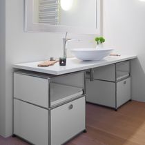 Meuble de salle de bain contemporain / MDF...
