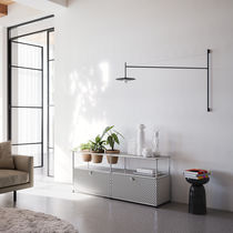 Buffet contemporain / en métal / avec étagère...