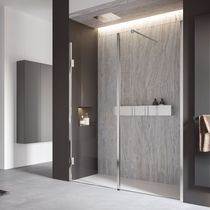 Cabine de douche en verre trempé / en inox...
