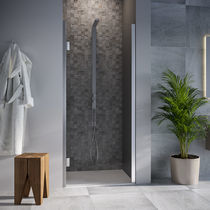 Cabine de douche en verre trempé / en acier...