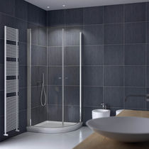 Cabine de douche en verre trempé / en inox...