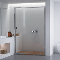 Cabine de douche en verre trempé / en inox...