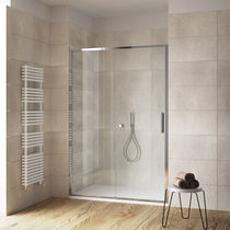 Cabine de douche en verre trempé / en inox...
