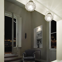 Plafonnier contemporain / rond / en verre...