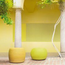 Pouf contemporain / en tissu / rond / de...