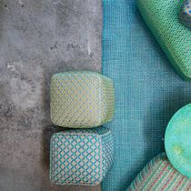 Pouf contemporain / en tissu / carré / rectangulaire