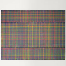 Tapis contemporain / à carreaux / en tissu...