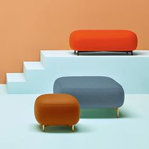 Pouf contemporain / en tissu / en acier...