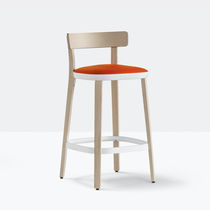 Chaise de bar contemporaine / en tissu /...