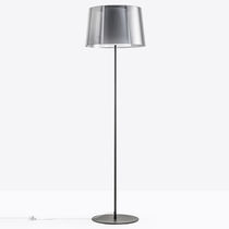 Lampe sur pied / en acier à revêtement par...