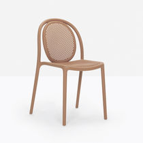 Chaise contemporaine / en bois courbé /...