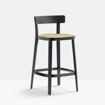 Chaise de bar contemporaine / en frêne /...