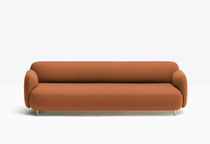 Canapé contemporain / marron / en tissu...