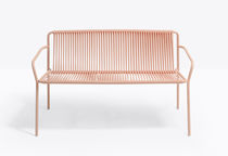 Banc de jardin contemporain / en acier /...