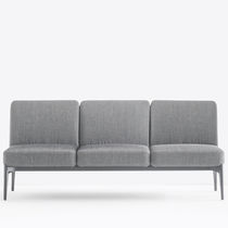 Canapé contemporain / gris / en tissu /...