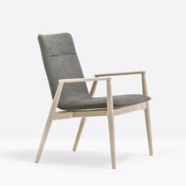Fauteuil contemporain / en tissu / en frêne...