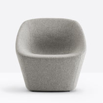 Fauteuil contemporain / en tissu / en simili...