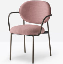 Chaise contemporaine / en tissu / avec piètement...