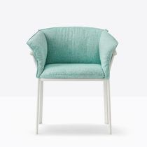 Chaise contemporaine / en tissu / avec piètement...