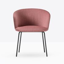 Chaise contemporaine / en tissu / en bois...