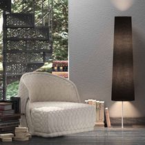 Lampe sur pied / en fer / en coton / contemporaine