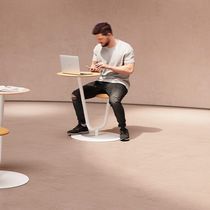Table d'ordinateur contemporaine / en acier...