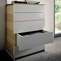 Chiffonnier contemporain / en bois / blanc