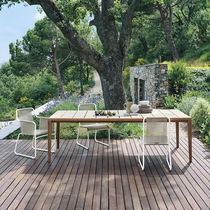 Table à manger contemporaine / en teck /...