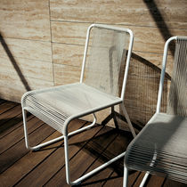 Chaise contemporaine / luge / en acier inoxydable...