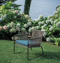 Fauteuil contemporain / en acier inoxydable...