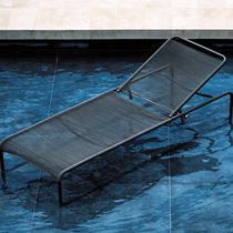 Bain de soleil contemporain / en acier inoxydable...
