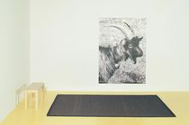 Tapis contemporain / à rayures / en cuir...