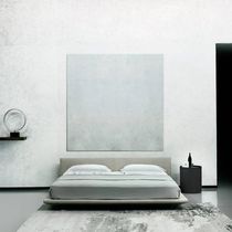 Lit double / contemporain / tapissé / avec...