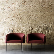 Fauteuil contemporain / en tissu / en acier...