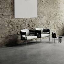 Fauteuil contemporain / en tissu / en acier...