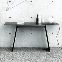 Console contemporaine / en acier / avec...
