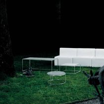 Table basse contemporaine / en verre / avec...