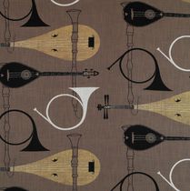 Tissu d'ameublement / pour rideaux / à motif...