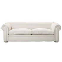 Canapé classique / blanc / en tissu